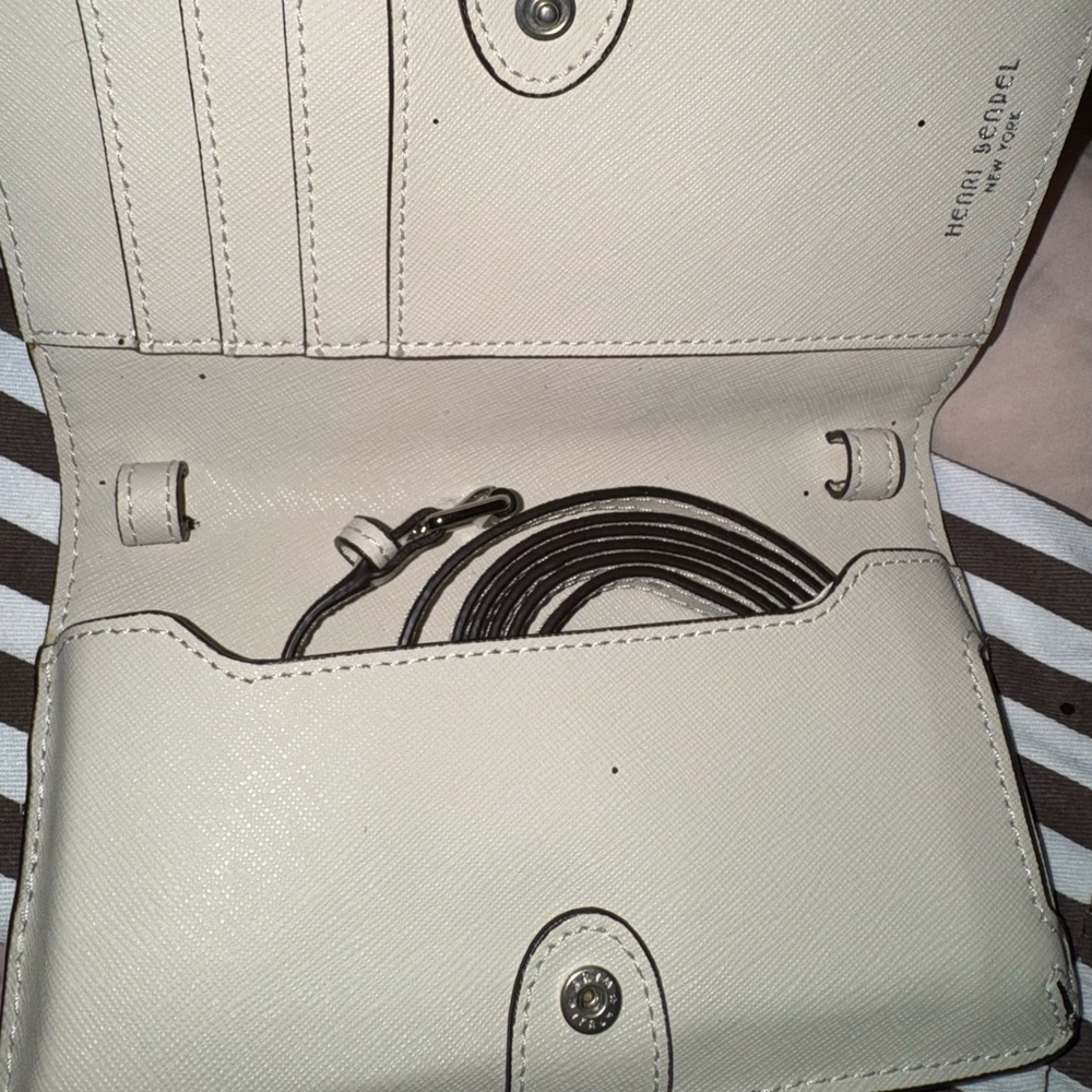 Henri Bendel Silver Glitter Clutch Phone Case - Picture 2 of 5